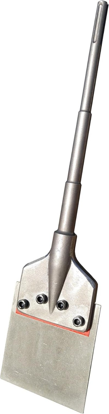 Durable 6" Wide Floor Scraper with SDS Max Shank for Efficient Tile Removal