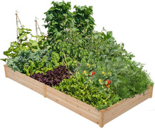 Load image into Gallery viewer, Natural Wood Raised Garden Bed - 8x4ft Planter for Healthy Vegetables &amp; Flowers