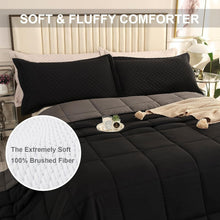 Load image into Gallery viewer, Soft and Fluffy Oversized King Comforter with 8 Corner Tabs - Modern Design