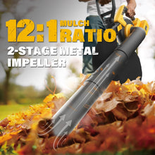 Load image into Gallery viewer, Battery-Powered 3-in-1 Leaf Blower, Vacuum &amp; Mulcher: Efficient Lawn Care Tool