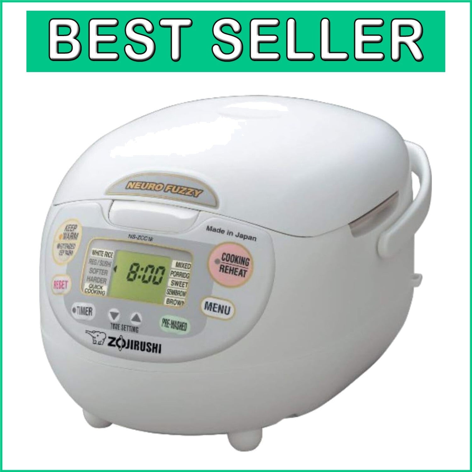 Advanced 10-Cup Rice Cooker: Spherical Design & Detachable Lid for Easy Use