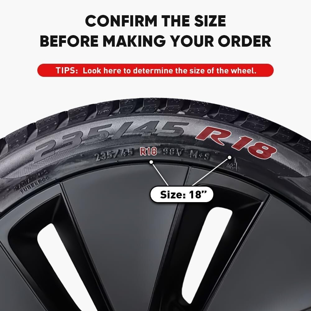 Durable Alloy Rim Strips - Set of 4 for 22" Wheels, Curb Rash & Damage Defense