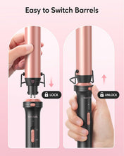 Load image into Gallery viewer, Versatile Ceramic Curling Iron Set with Brush, 5 Barrels &amp; Heat Resistance Glove
