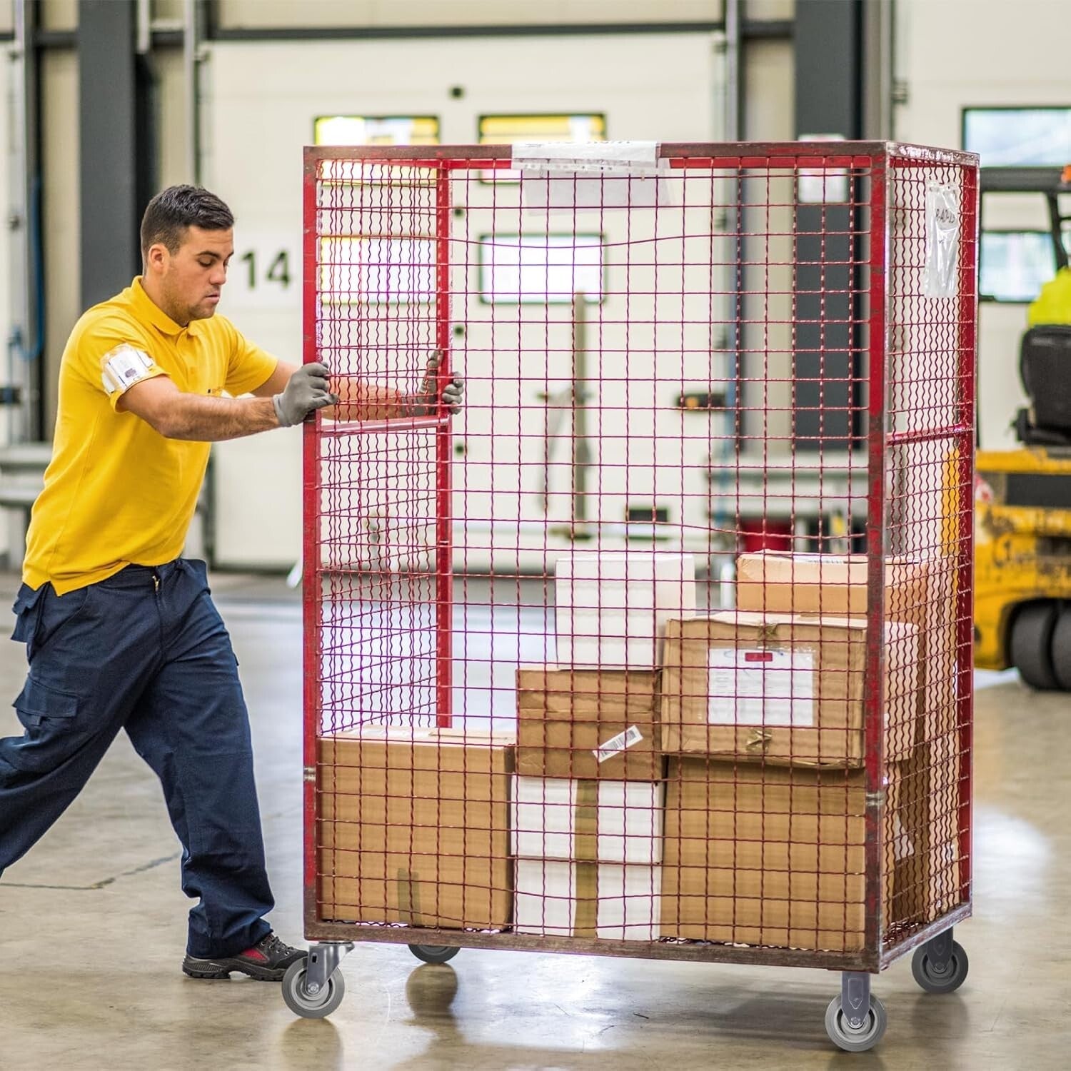 4-inch Heavy Duty Caster Set with 300lbs Each - Versatile for Carts & Furniture