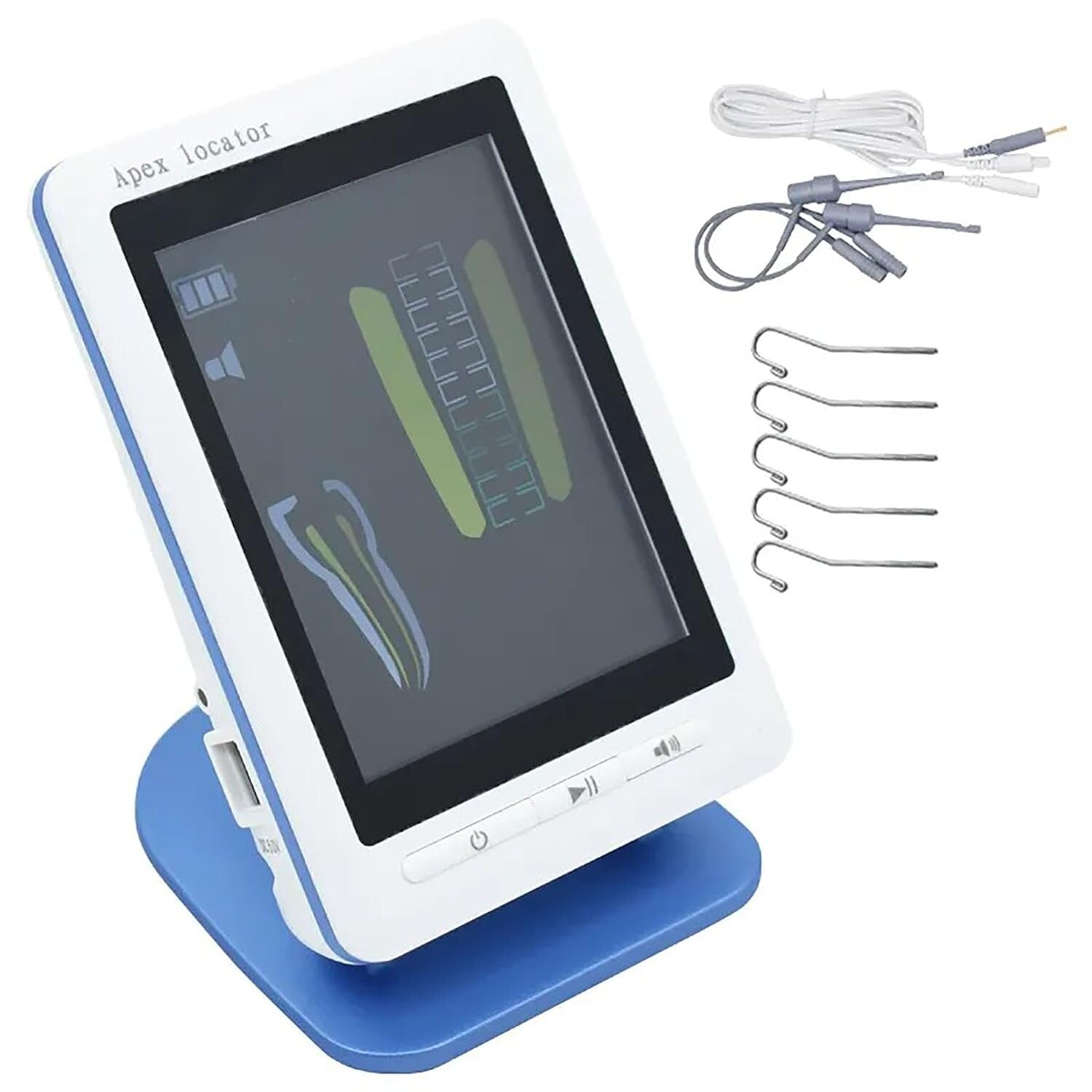 High Accuracy Apex Locator for Root Canals - Includes Essential Accessories
