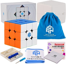 Load image into Gallery viewer, GAN 11M Pro 3x3 Magnetic Speed Cube – Ultimate Adjustable Puzzle (Frosted)