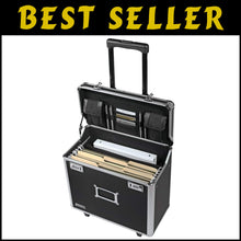 Load image into Gallery viewer, Mobile Legal File Case with Combination Lock - 14.5x13.5x11, Travel-Friendly