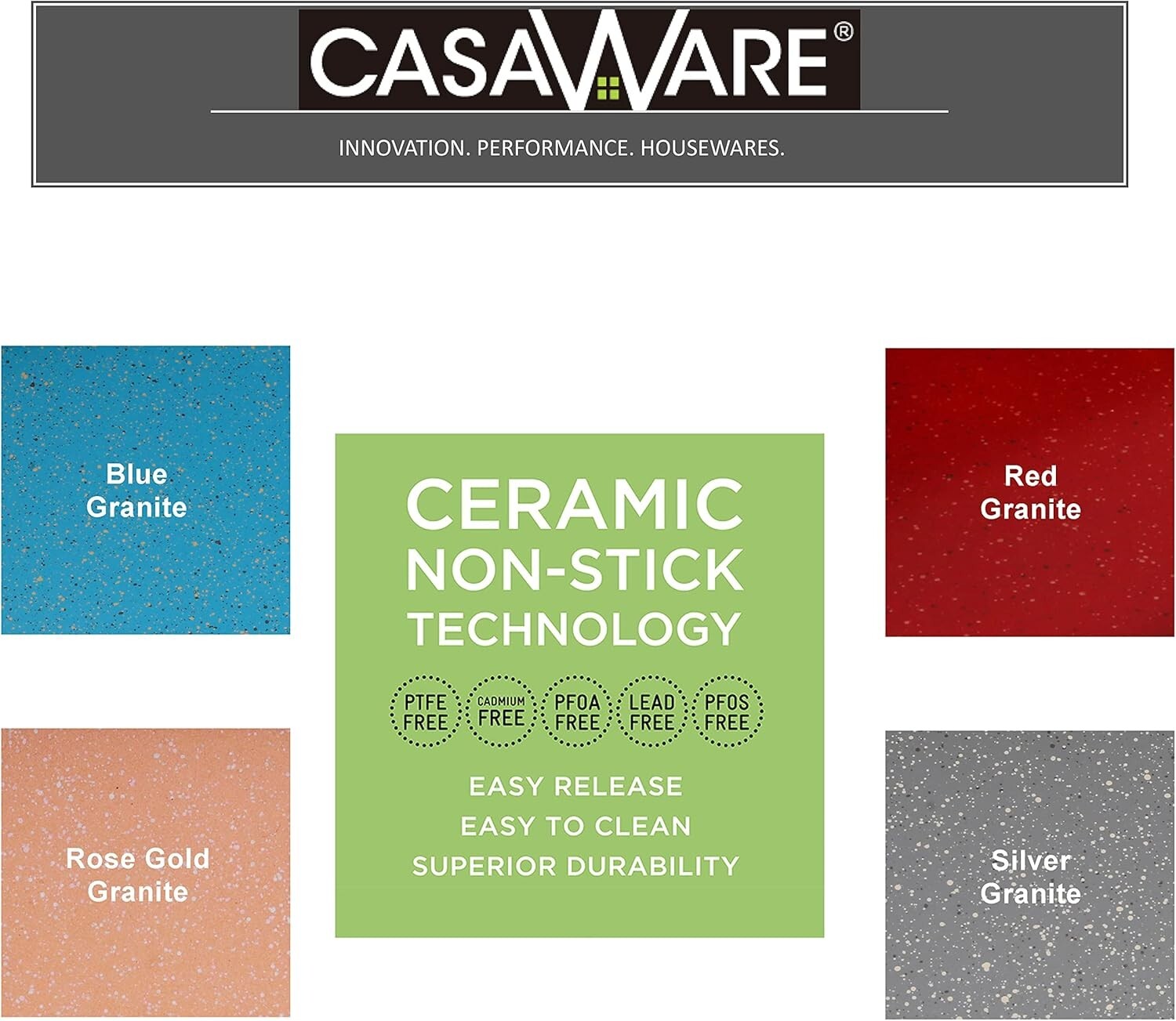 Elegant 18-Inch Ceramic Non-Stick Lasagna Pan - Dishwasher Not Recommended