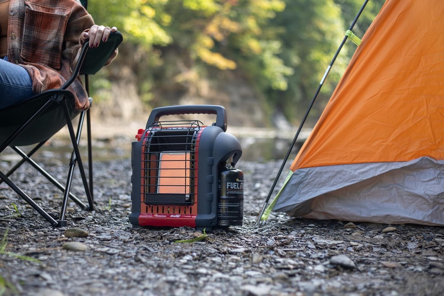 Safe & Efficient 4,000-9,000 BTU Propane Buddy Heater for Camping & Workshops