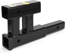 Load image into Gallery viewer, 4000lbs Dual Hitch Extension - 2 Inch Receiver Adapter with Adjustable Rise/Drop