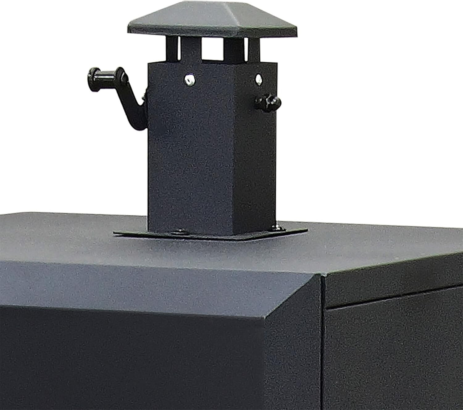 Alloy Steel Vertical Charcoal Smoker with Dual Doors & 4 Adjustable Grates