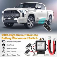 Load image into Gallery viewer, 500A Start 200A Rated Remote Control Battery Isolator with Pure Copper Cables