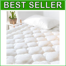 Load image into Gallery viewer, Extra Thick Quilted Twin Mattress Pad - Cooling &amp; Breathable with 360 Protection