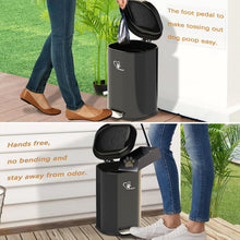 Load image into Gallery viewer, Portable 18L Dog Poop Can &amp; Metal Pooper Scooper - Odor-Controlled &amp; Stylish
