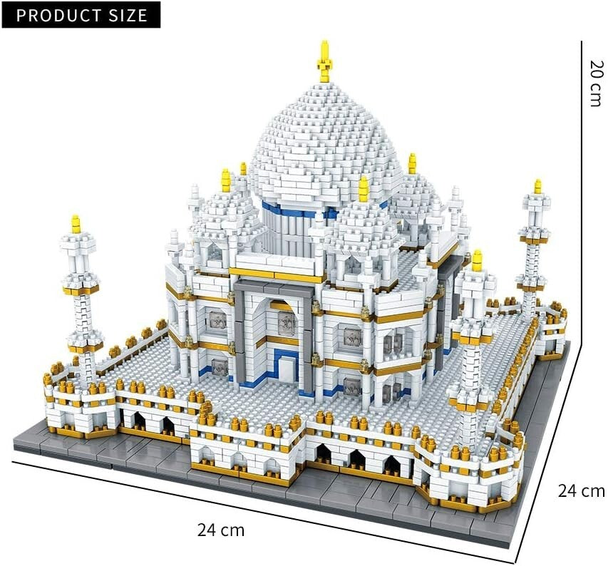 Taj Mahal Building Blocks Kit - Engaging 3950 Piece Gift for Kids & Adults