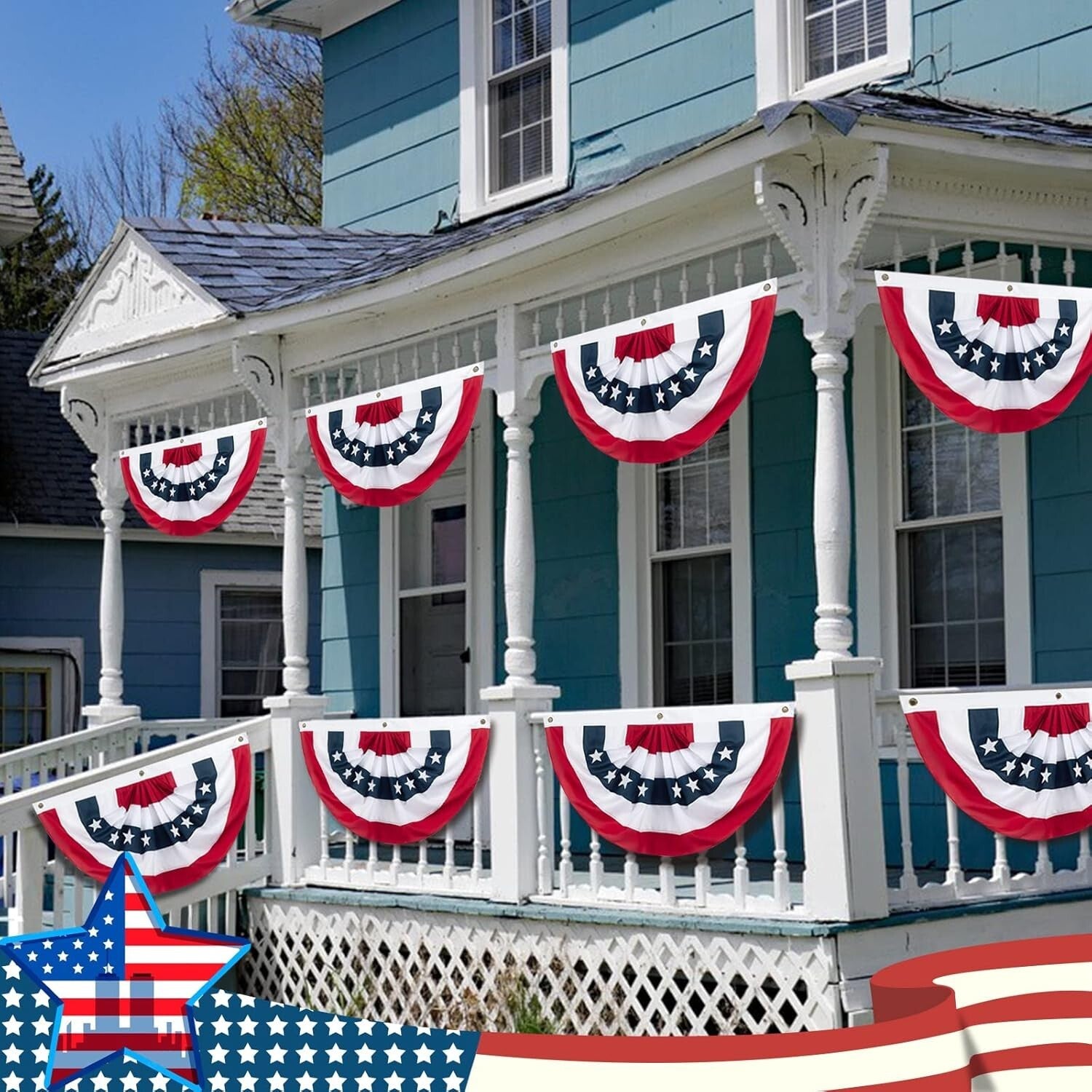Fade-Resistant 2x4 Ft American Flag Banner - Perfect for Patriotic Holidays
