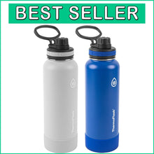 Load image into Gallery viewer, 2 Pack 40oz Stainless Steel Insulated Water Bottles - Cold 24 Hours, Leak-proof