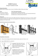 Load image into Gallery viewer, Durable and Lightweight Rust-Free Aluminum Fence Hooks - Perfect for Outdoors
