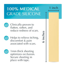Load image into Gallery viewer, NewGel Plus 1" x 6" Silicone Scar Sheets - Effective for Old and New Scars