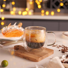 Load image into Gallery viewer, Lightweight &amp; Durable Double Wall Coffee Mugs - 10oz Borosilicate Glass (4-Pack)