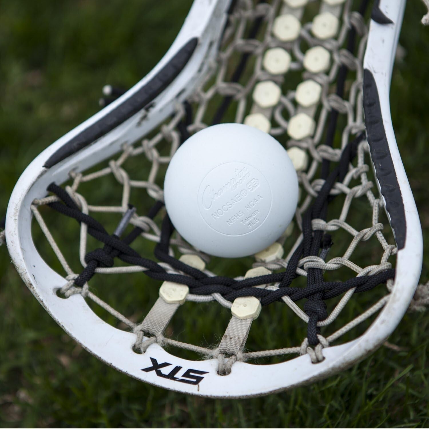 36 Count Regulation Lacrosse Balls in Bucket - NCAA Certified White Training Set