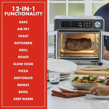 Load image into Gallery viewer, 26 QT Extra Large Stainless Steel Air Fryer with Touchscreen - French Doors