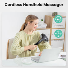 Load image into Gallery viewer, Portable Percussion Massager with 3 Heat-Enabled Dual Heads for Full-Body Relief