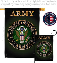 Load image into Gallery viewer, Elegant 28" x 40" Patriotic Veteran Garden Flag with Complete Mounting Kit