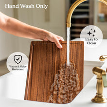 Load image into Gallery viewer, Set of 3 Elegant Walnut Wood Cutting Boards with Holder for Kitchen Organization