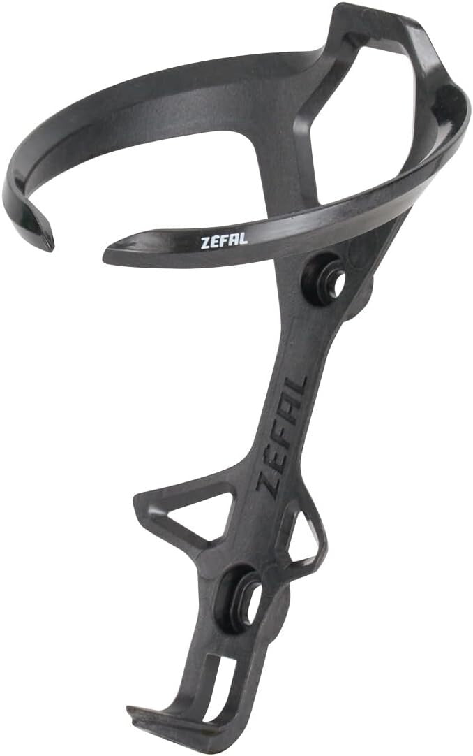 Carbon Fiber Bottle Cage in Sleek Black - Easy Insert & Removal for Cyclists