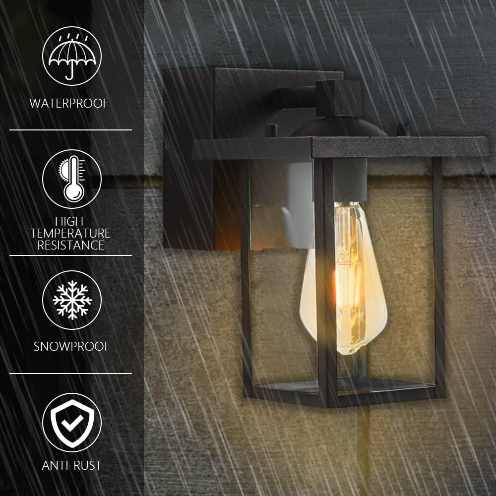 Classic Aluminum Outdoor Sconce with GFCI Outlet - Weather-Resistant & Stylish