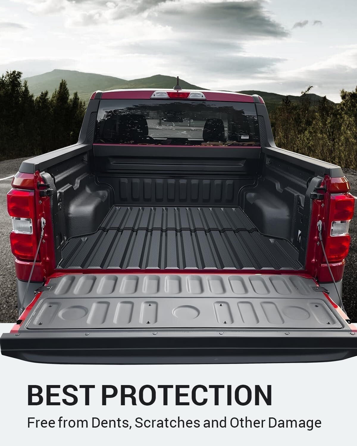 Custom Fit TPE Bed Mat for 2022-2025 Trucks with Raised Edges for Protection