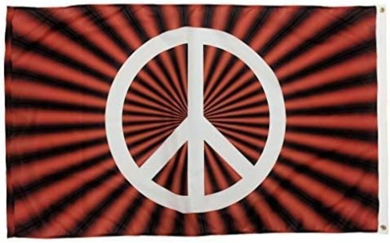 Durable 3x5 Nylon Peace Sign Flag - Vivid Color & Quality American Craftsmanship