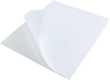 Load image into Gallery viewer, Full-Sheet White Adhesive Labels - 500 Sheets 8-1/2" x 11" for Laser &amp; Inkjet