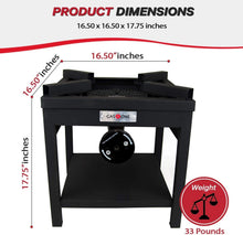 Load image into Gallery viewer, High-Efficiency 275,000 BTU Propane Cooking Burner with Adjustable PSI Regulator