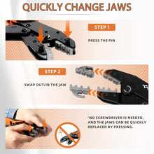 Load image into Gallery viewer, Professional 5-in-1 Wire Crimping Tool Kit with Quick Release Jaws &amp; Case