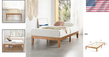 Load image into Gallery viewer, Classic 12-Inch Twin Platform Bed with Wooden Slats - Compact &amp; Reliable