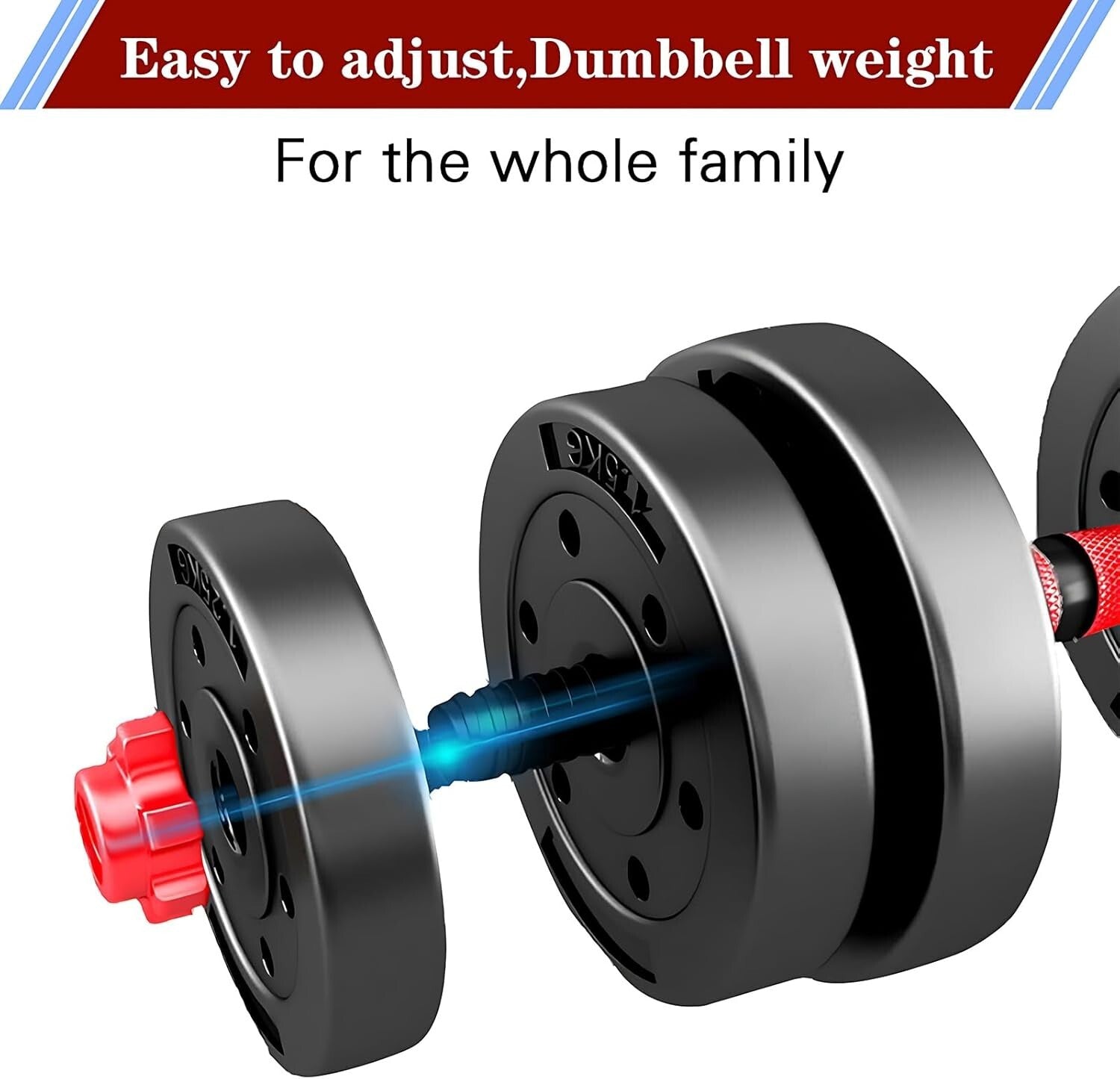 Ergonomic Adjustable Dumbbell Set with Non-Slip Handles - Fitness Made Easy