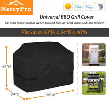 Load image into Gallery viewer, Premium Waterproof Grill Cover for 3-4 Burner Grills – Fadeproof &amp; UV Shielding