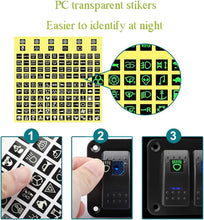 Load image into Gallery viewer, Aluminum Rocker Switch Panel with LED Voltmeter &amp; Dual USB Charger for Boats