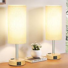 Load image into Gallery viewer, Stylish 3-Way Dimmable Touch Lighting - Set of 2 Table Lamps for Bedroom Decor