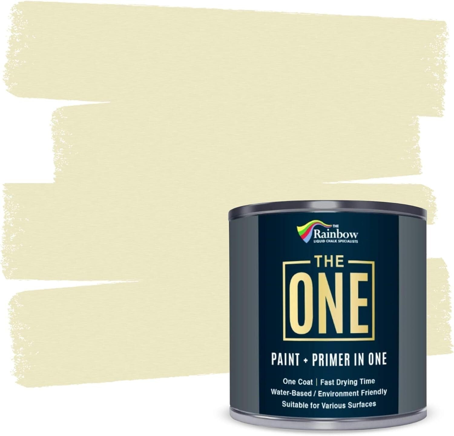 Cream Gloss Paint & Primer for Furniture, Cabinets, and More - 2.5L Value