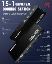 Load image into Gallery viewer, Advanced USB-C Dual 4K Docking Station: Perfect for Mac &amp; Windows Laptops