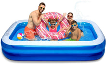 Load image into Gallery viewer, Easy Set Full-Sized Lounge Pool - 103" x 69" for Kids &amp; Adults Outdoor Enjoyment