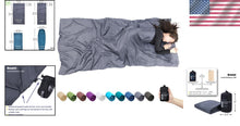 Load image into Gallery viewer, Premium Silk Sleeping Bag Liner, Extra Wide 87"x43" for Luxurious Travel Comfort