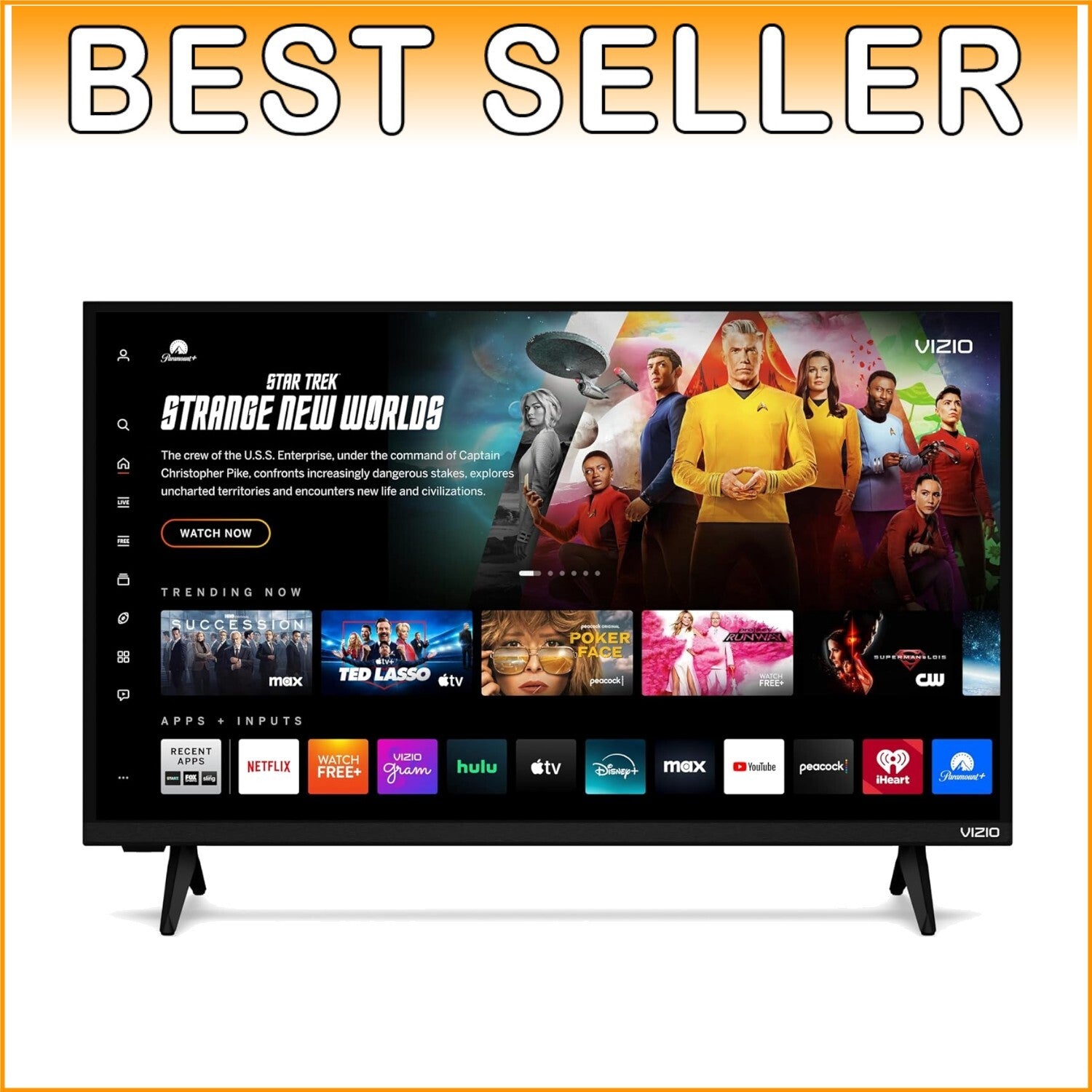 DTS Virtual: X 32-Inch Smart TV with Built-in Apps & Google Cast - Home Theater