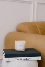 Load image into Gallery viewer, Classic 3-Wick Cedar Tobacco Candle in Glass Jar - 43 Hour Burn, Gift-Ready