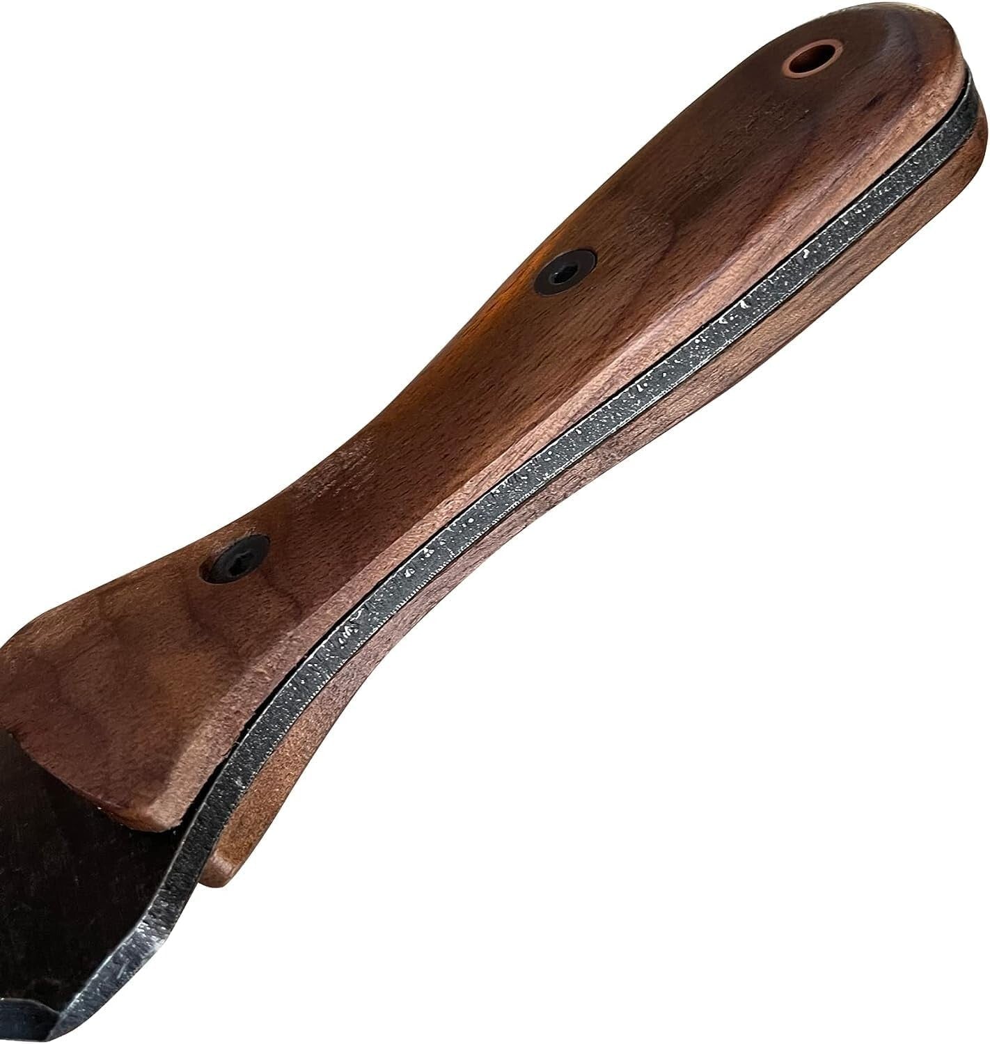 All-in-One Stainless Steel Hori Hori Knife with Wood Handle & Garden Accessories