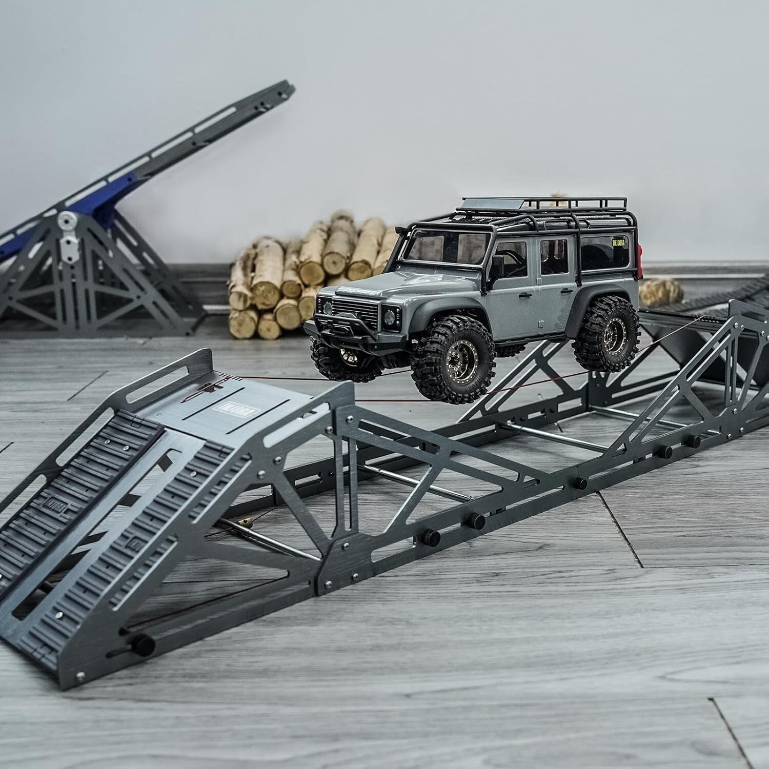 Lightweight Aluminium Rope Bridge Obstacle Kit for 1/18 & 1/24 RC Crawlers