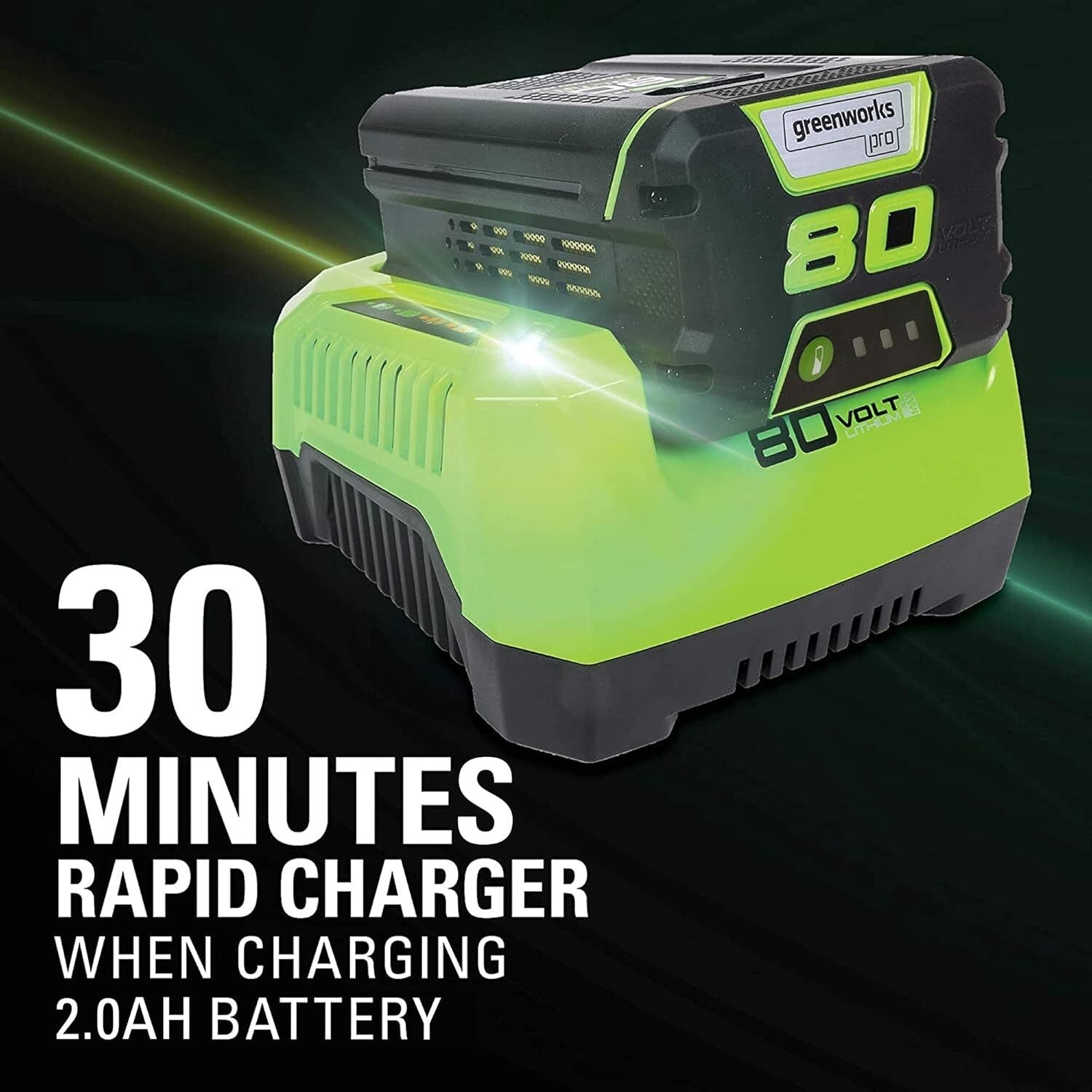 Pro 80V Brushless Cordless String Trimmer & Leaf Blower Combo - 2Ah Included